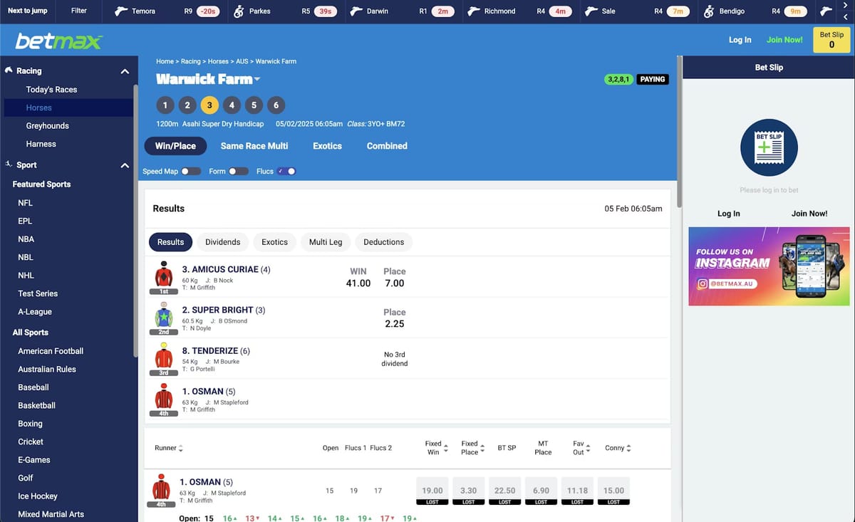 BetMax online gaming account login
